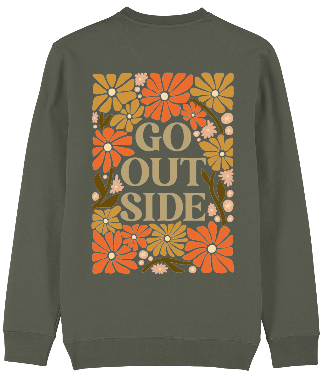 Sweater - Go outside bloemenpatroon