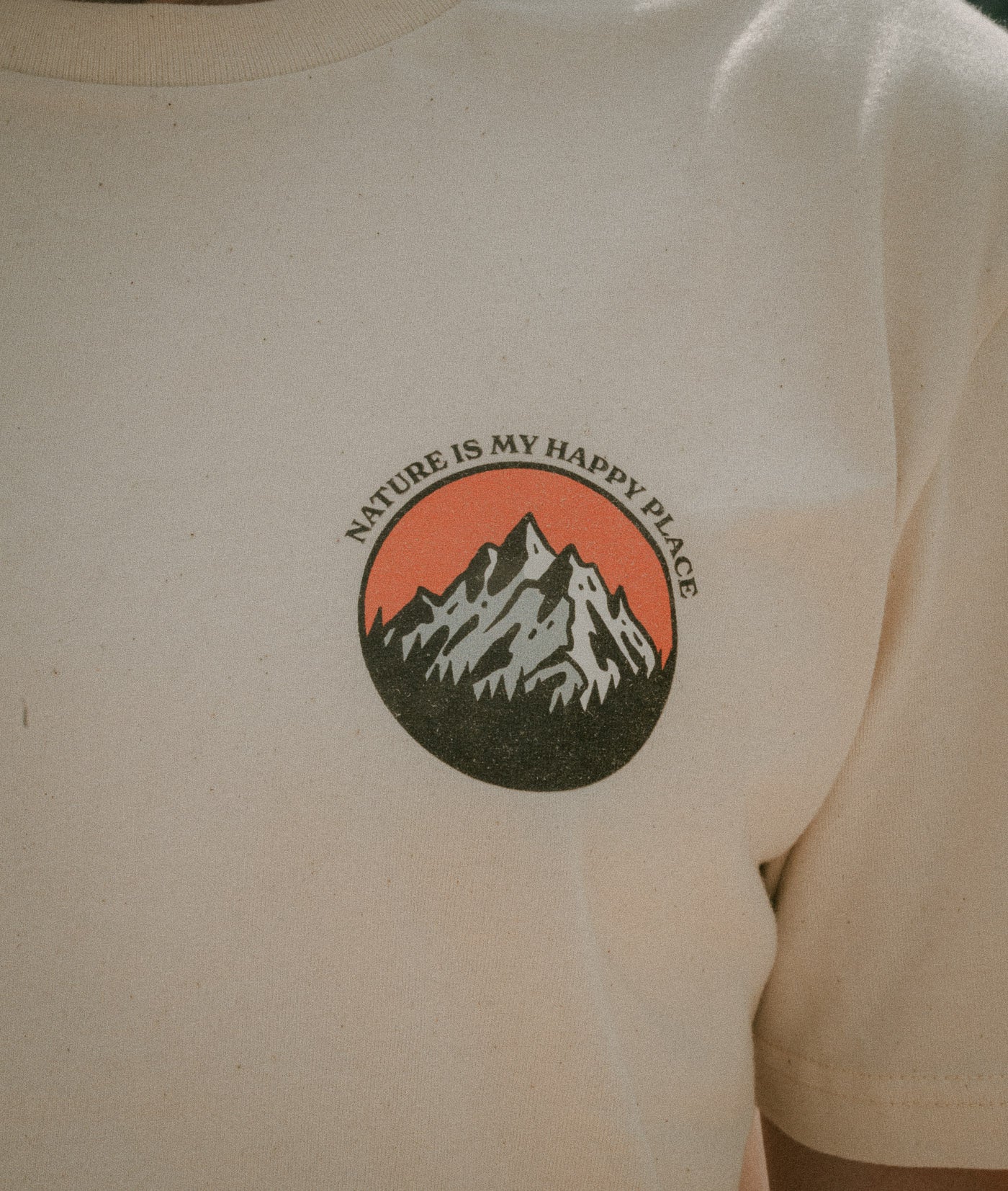 Shirt - Oostenrijkse bergen zwart/wit