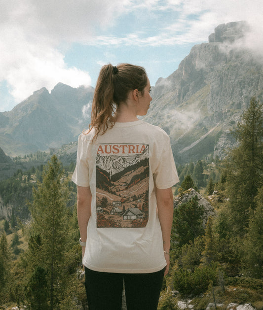 Shirt - Oostenrijkse bergen gekleurd