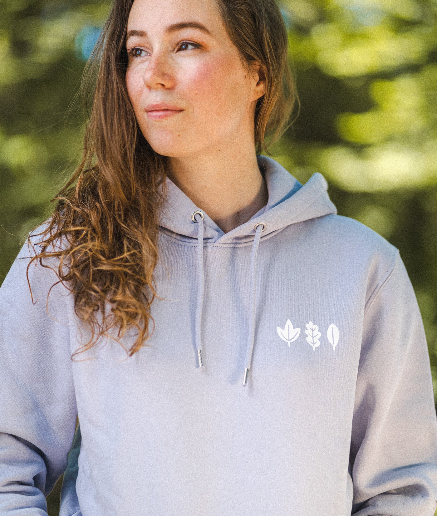 "Nature is my happy place" Hoodie - Bio katoen