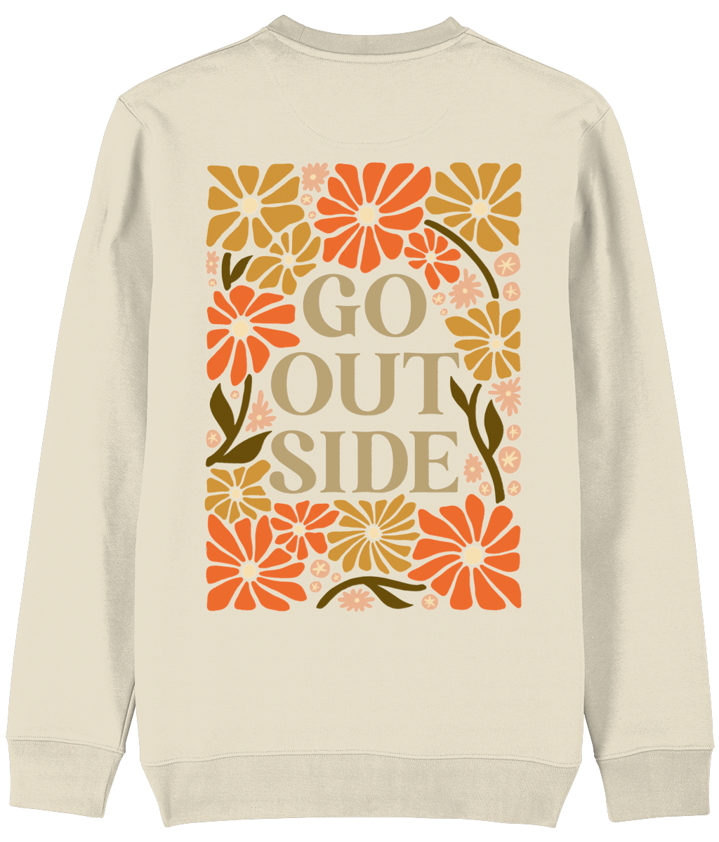 Sweater - Go outside bloemenpatroon