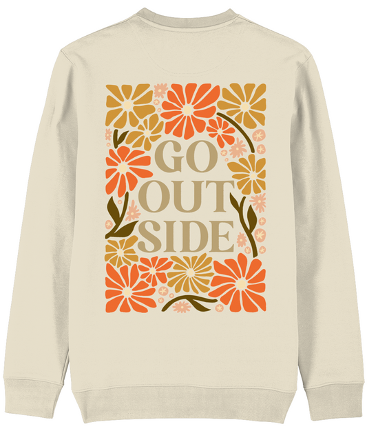 Sweater - Go outside bloemenpatroon