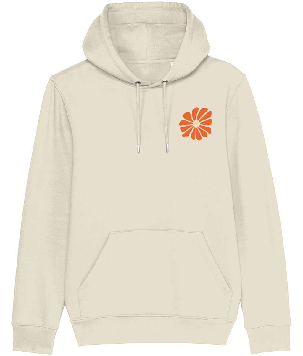 Hoodie - Go Outside bloemenpatroon