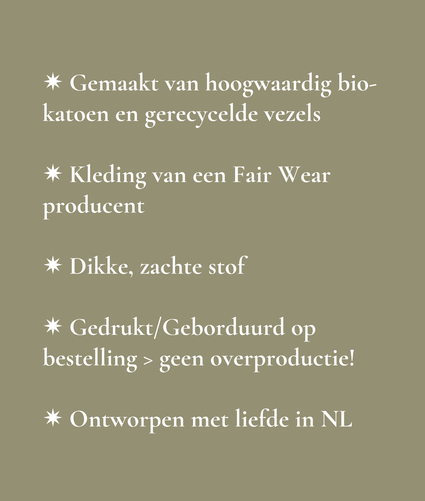 Veluwe Sweater - Bio katoen