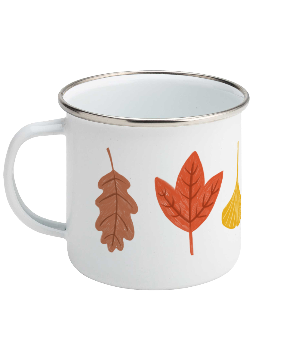 Emaille Seizoens Mok - Herfst