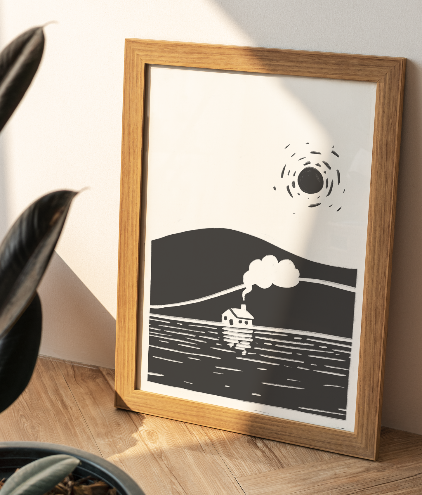 Engeland Linocut - Regular Poster