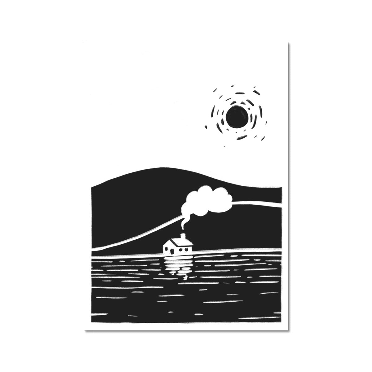 Engeland Linocut - Regular Poster