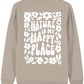 "Nature is my happy place" Sweater - Bio katoen