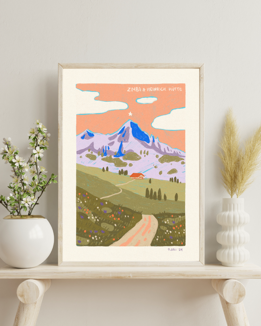 Zimba & Heinrich hütte - Regular Poster