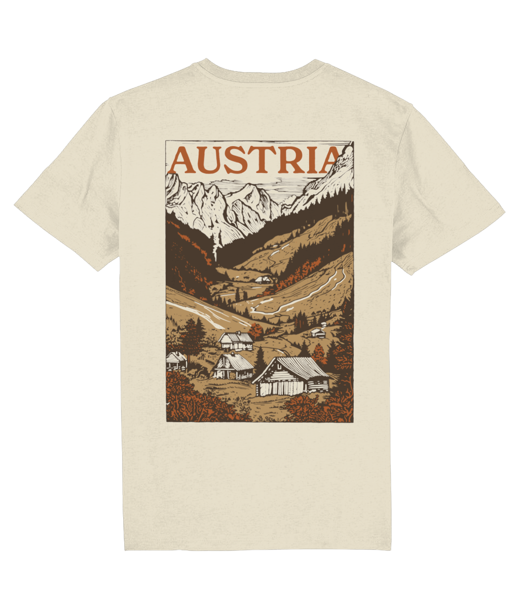 Shirt - Oostenrijkse bergen gekleurd